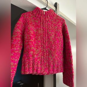 Vintage J.Crew Women’s Medium Wool / Acrylic zip up Sweater